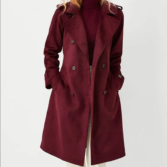 Ann Taylor Jackets Coats Ann Taylor Faux Suede Coat Poshmark